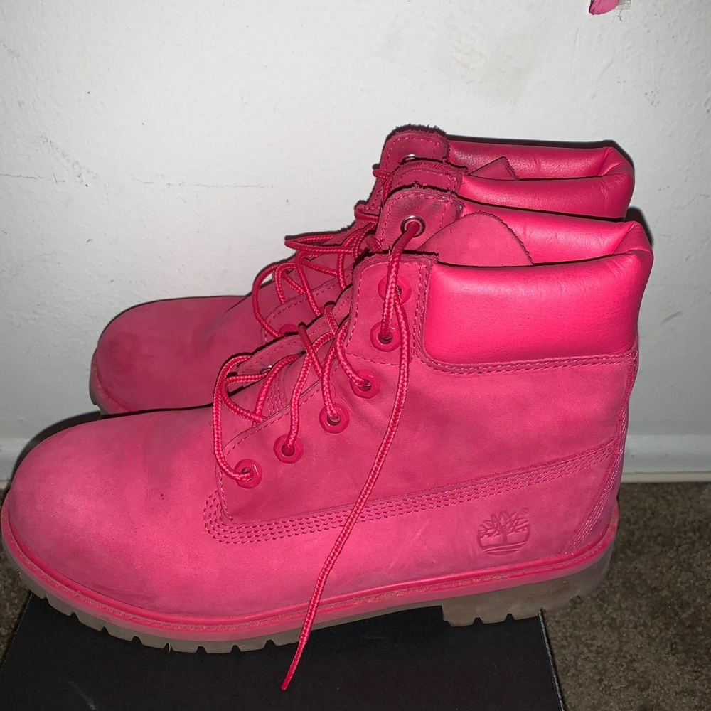 Pink Timberlands